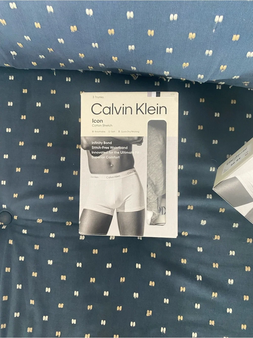 Calvin Klein White Icon Cotton Stretch Boxer Briefs - 3 Pack. Size L. NWT.
